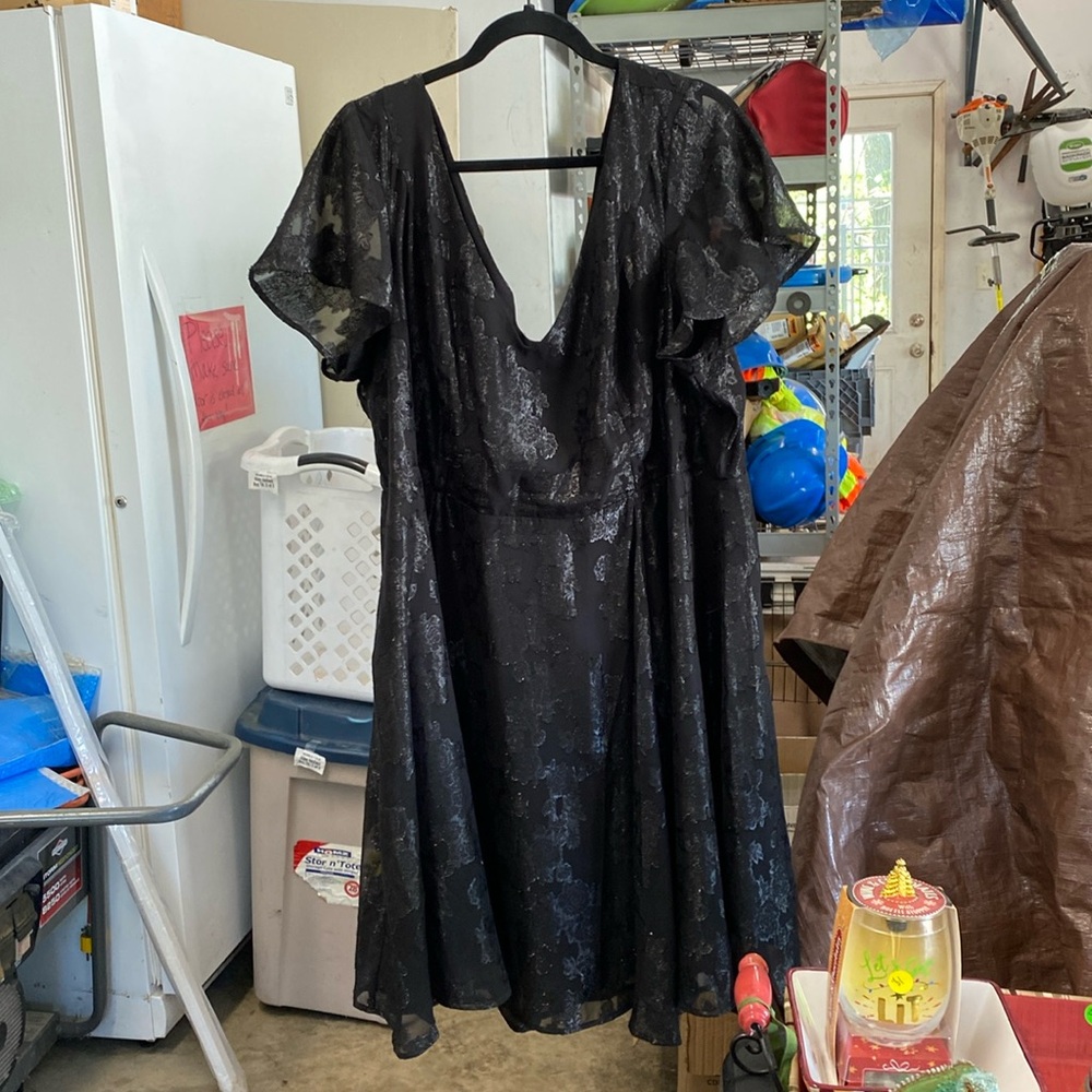 Torrid black floral dress